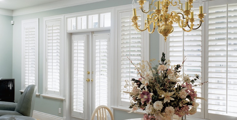 New Brunswick sunroom polywood shutters